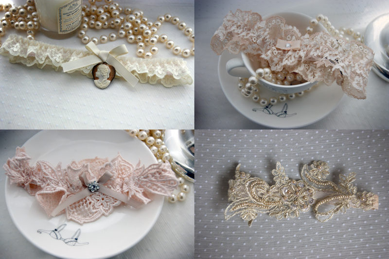 AmuseBouche has launched a new collection of dainty wedding garters 